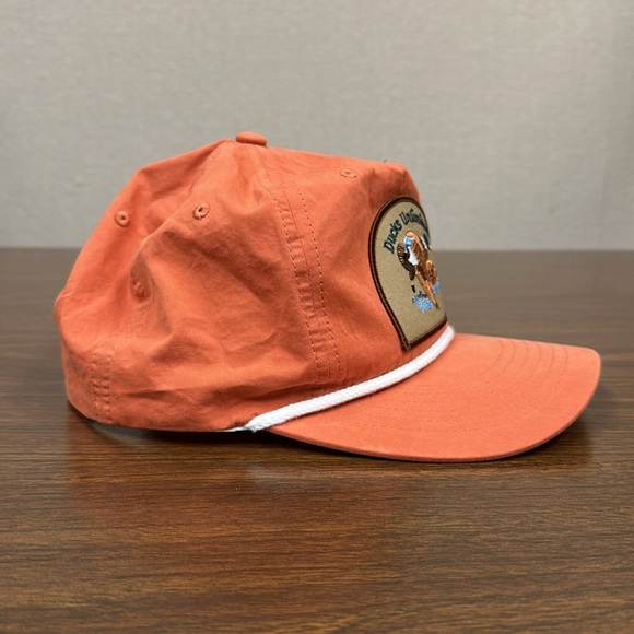 Ducks Unlimited Patch Orange Poly Rope Hat - Picture 3 of 8
